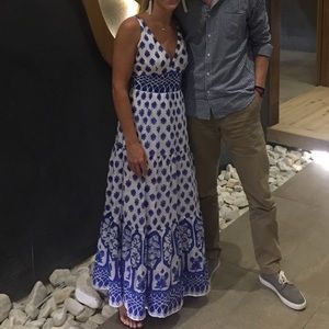 J.Crew dress - blue and white - beautiful for honeymoon! Size 4